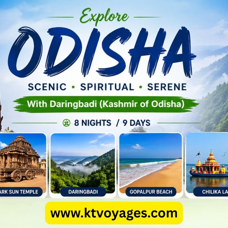 Odisha Scenic & Spiritual Tour with Daringbadi (8 Nights / 9 Days)